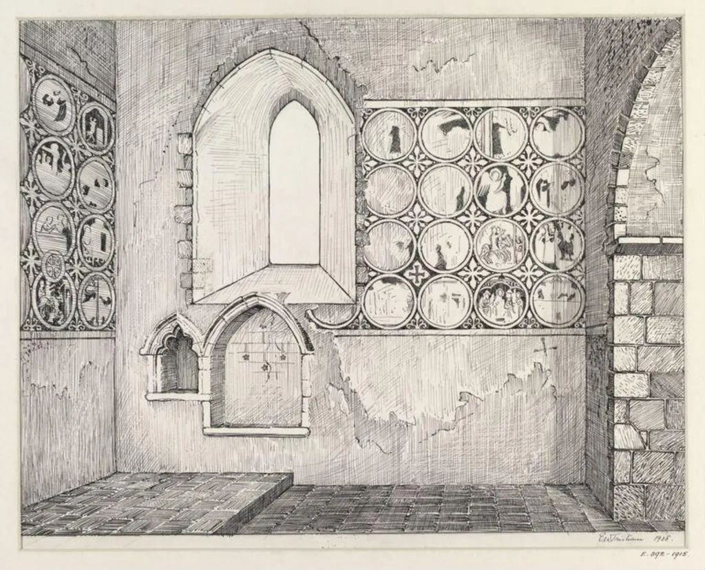 Untitled, by Ernest William Tristram, 1908