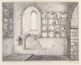 Untitled, by Ernest William Tristram, 1908