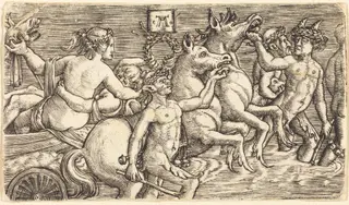 Triumph of the Sea-Gods, by Albrecht Altdorfer, ink, 1522