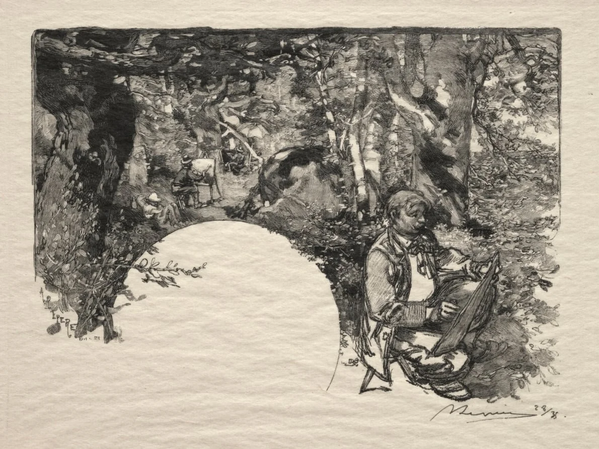 Le Peintres, detail