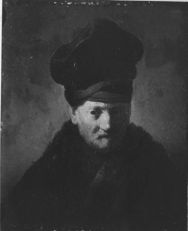 Bildnis eines alten Mannes (Kopie nach Rembrandt), detail