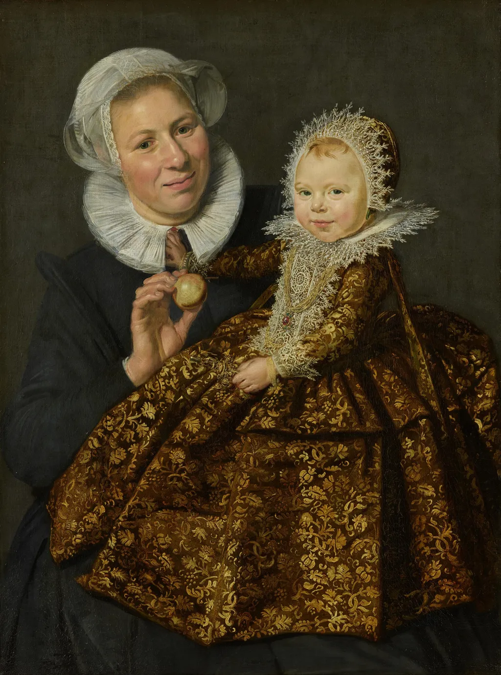Catharina Hooft with her Nurse, by Frans Hals, oil, 1610