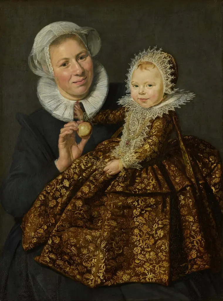 Catharina Hooft with her Nurse, by Frans Hals, oil, 1610