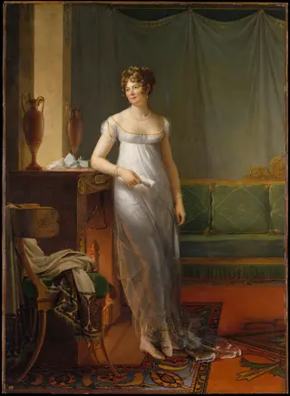 Madame Charles Maurice de Talleyrand Périgord (1761–1835), by François Gérard, oil, 1804