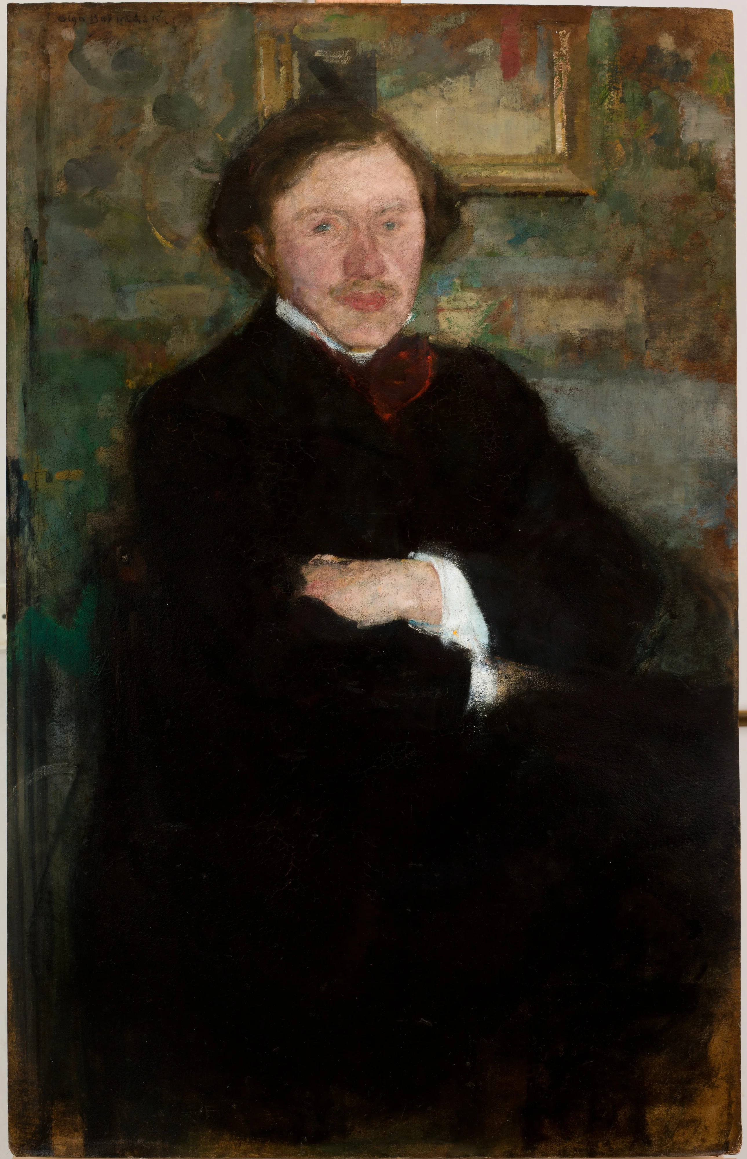 Portrait of the Pianist Prof. Antoni Dieth, detail