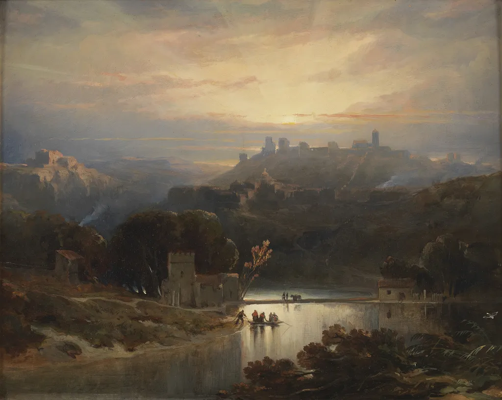 The Castle of Alcalá de Guadaíra, by David Roberts, oil, 1833