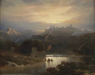 The Castle of Alcalá de Guadaíra, by David Roberts, oil, 1833