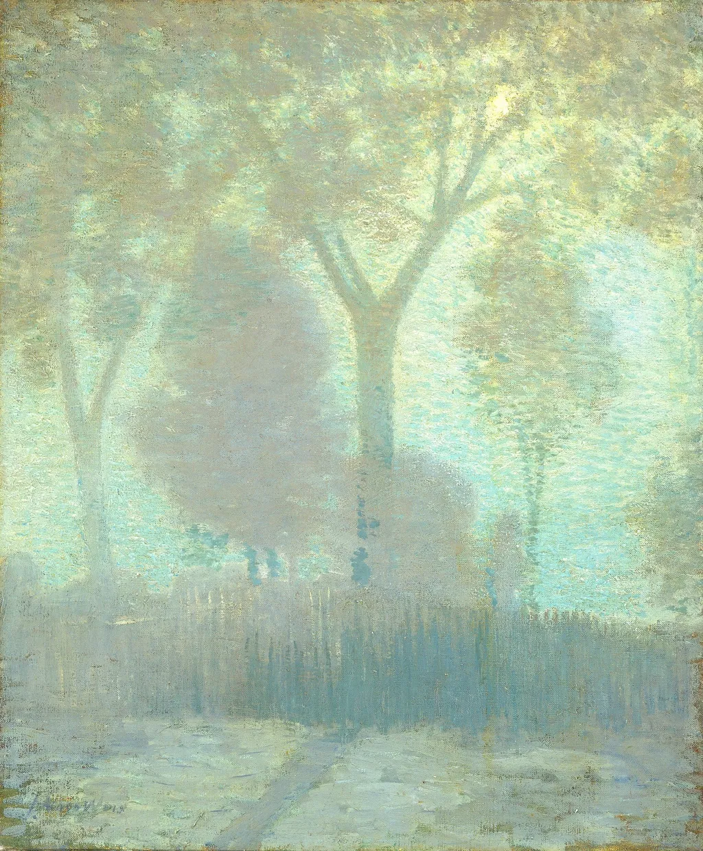 Moonlight, by Julian Alden Weir, oil, 1905