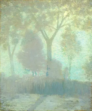 Moonlight, by Julian Alden Weir, oil, 1905