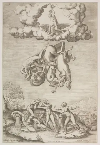 Fall of Phaeton, by Girolamo Rossi, 1649