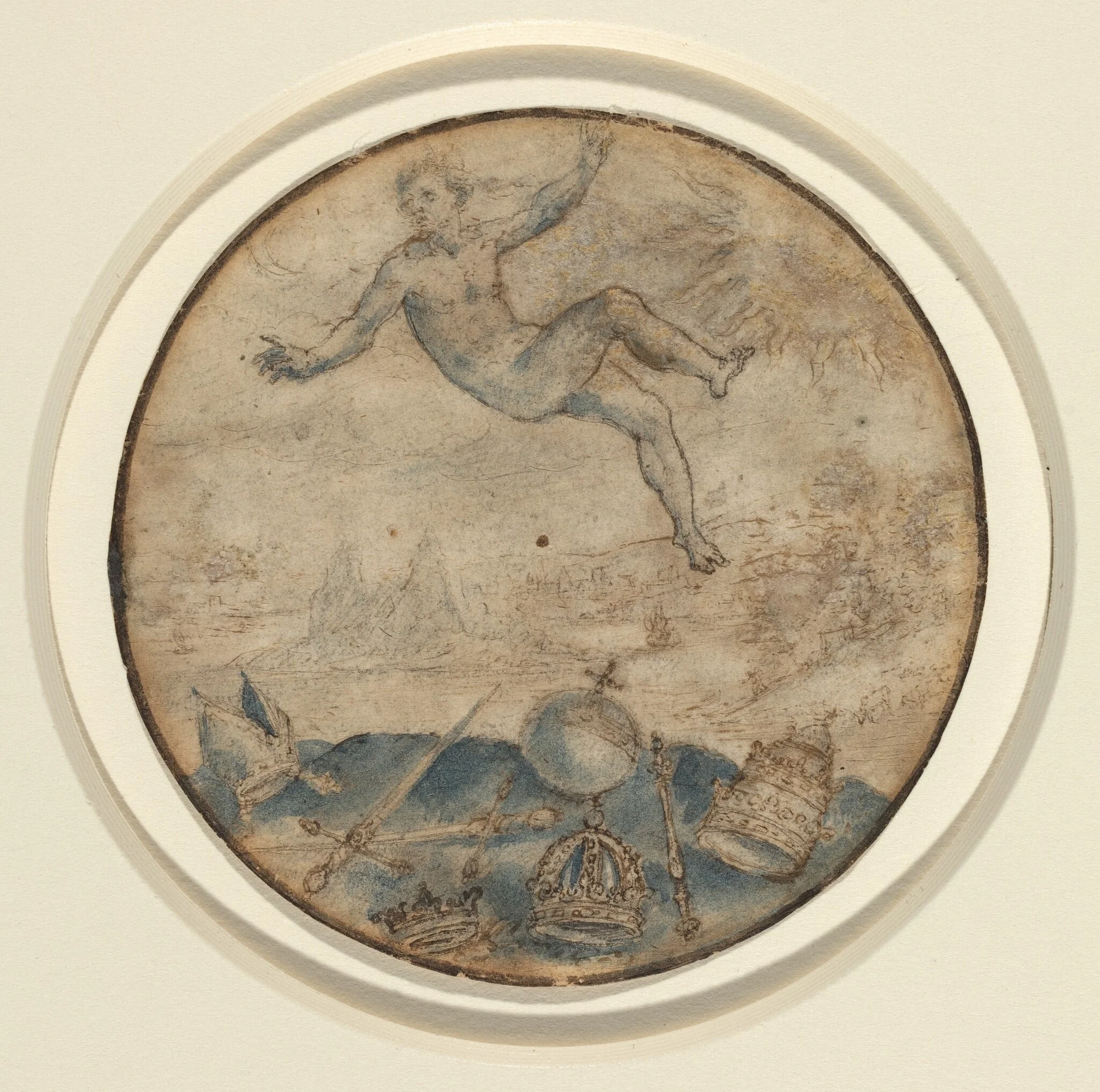 Man Falling from the Sky, detail