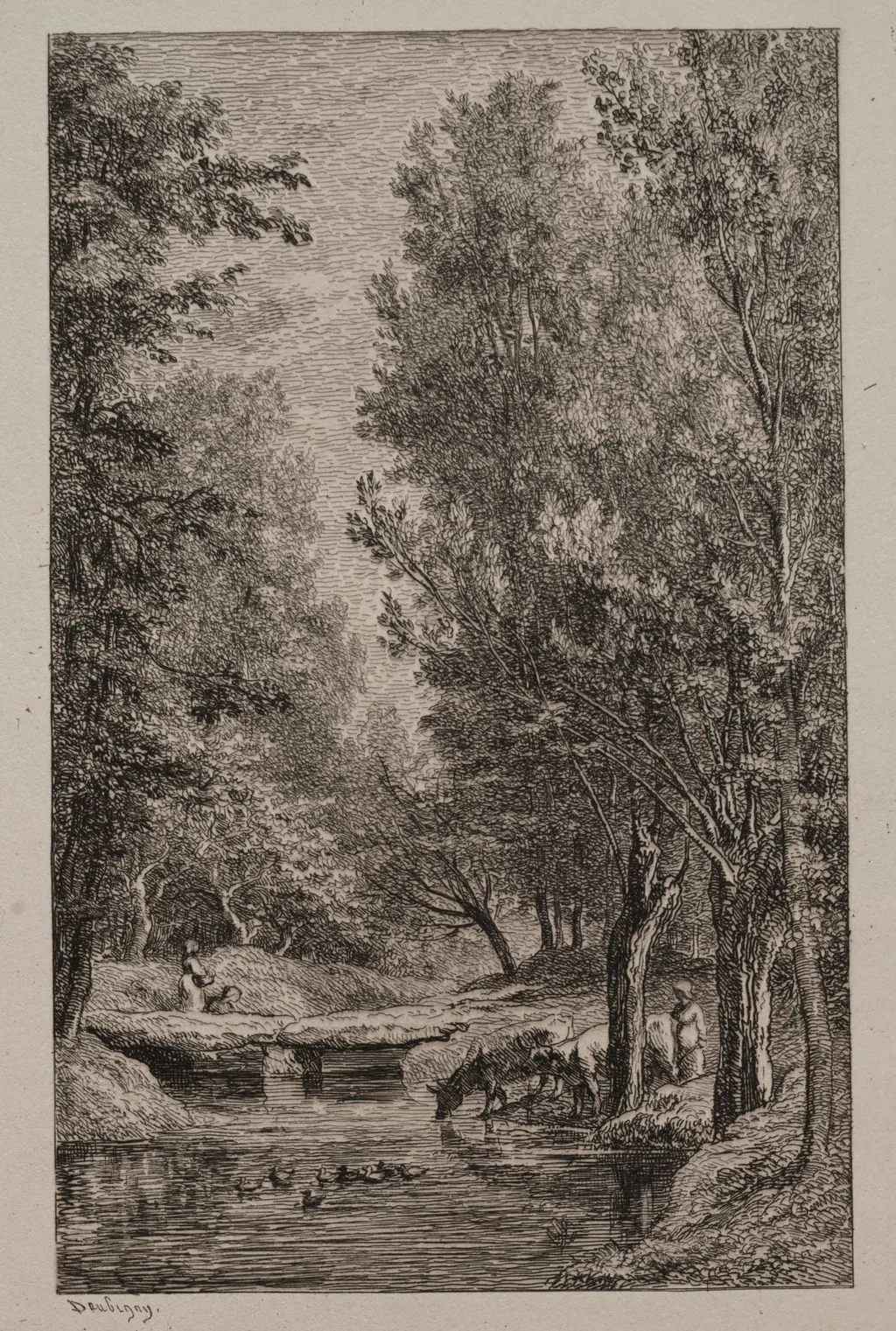 Brook in the Val Mondois, by Charles François Daubigny, 1862