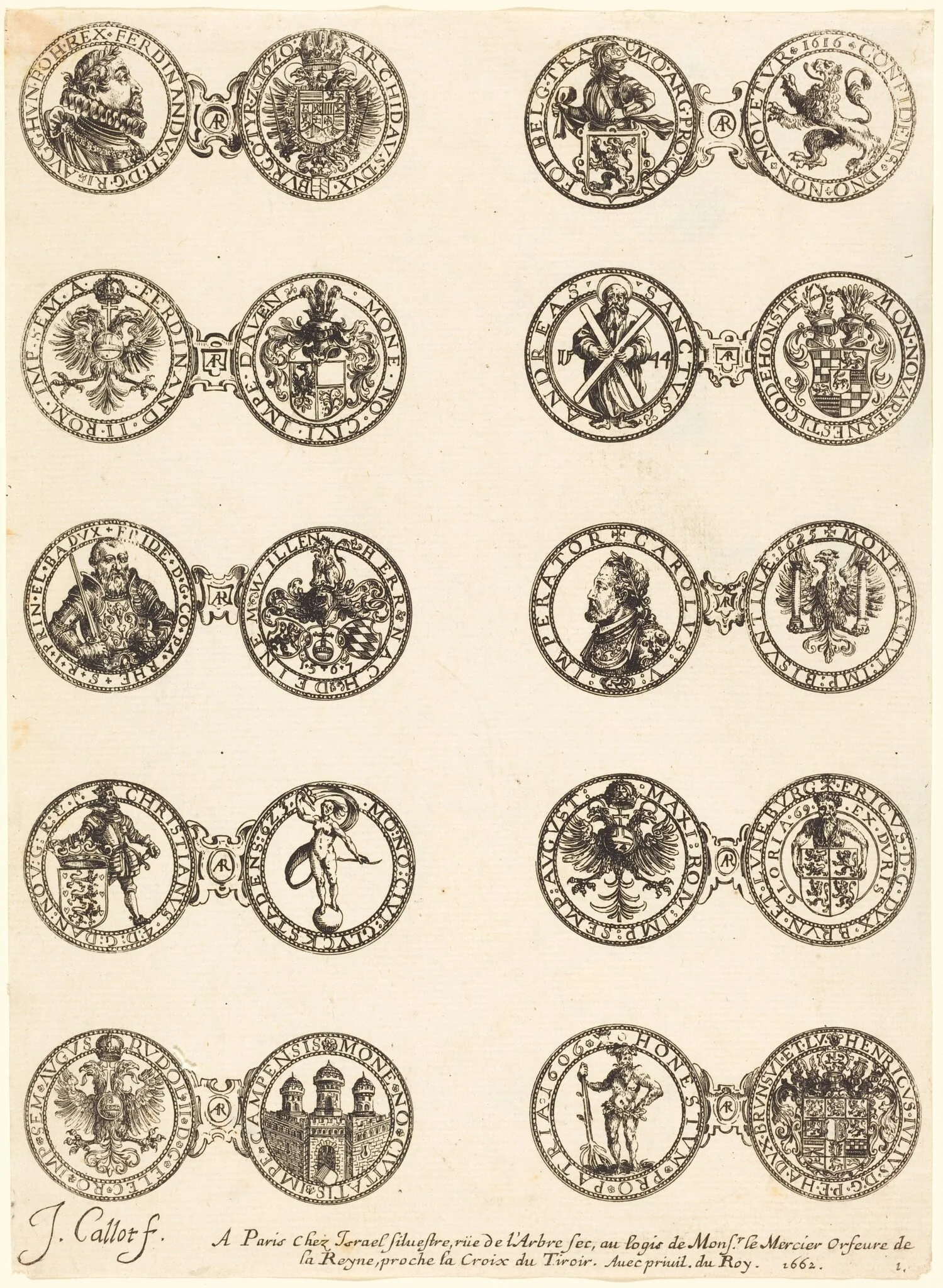Coins [plate 1], detail