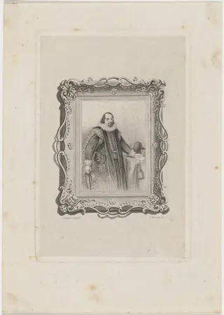 Lord Bacon, by George Murray, ink, 1782