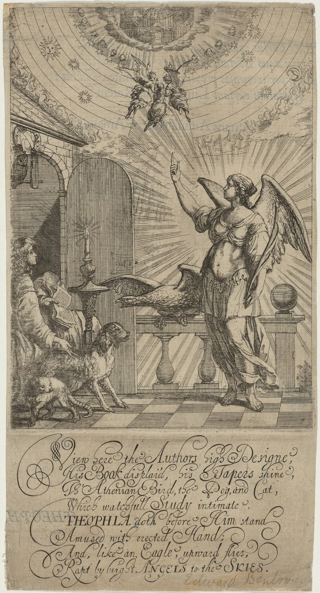 Illustration for Edward Benlowes, Theophila, detail