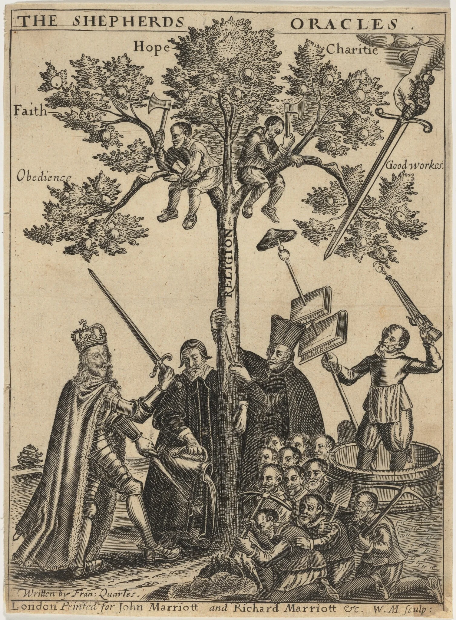 Title Page to Francis Quarles, Shepherds Oracles, detail