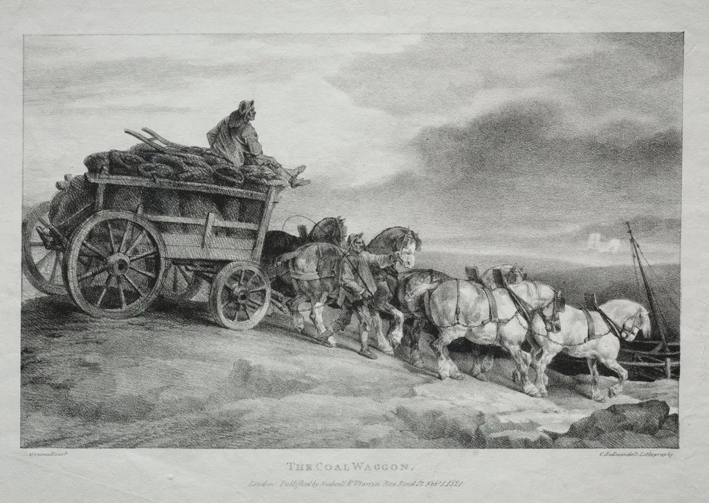 The Coal Wagon, by Théodore Géricault, 1821