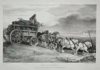 The Coal Wagon, by Théodore Géricault, 1821