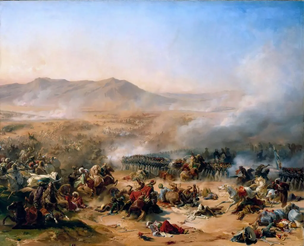 Bataille du Mont Thabor, 16 avril 1799, by Henri Félix Emmanuel Philippoteaux, oil, 1837