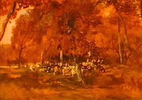 La tropilla (Troupeau en forêt), detail