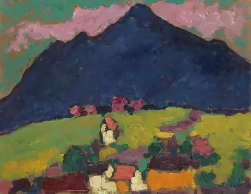 Murnau, by Alexej von Jawlensky, oil, 1910