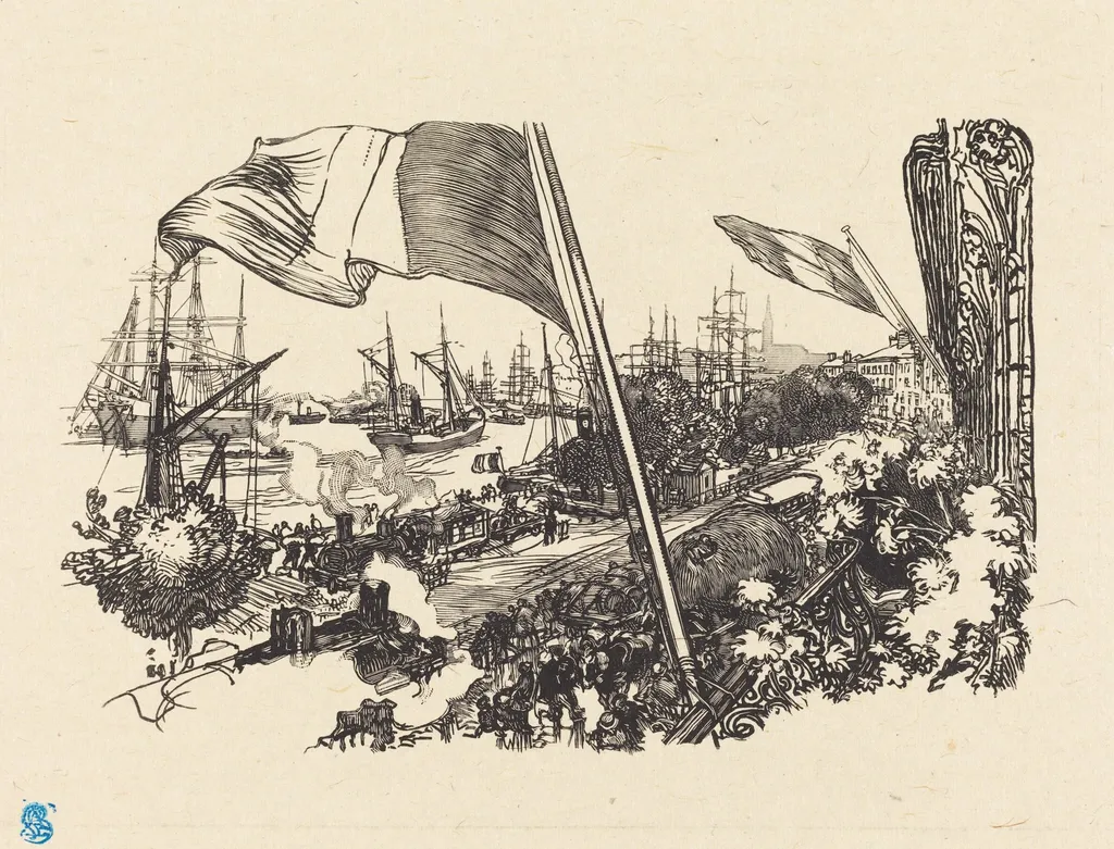 Dedication Page, by Auguste Louis Lepère, ink, 1900