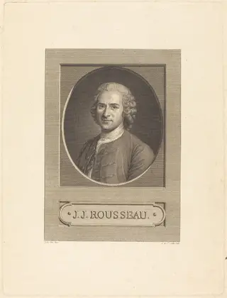 Frontispiece: J.J. Rousseau, by Augustin de Saint-Aubin, ink, 1777