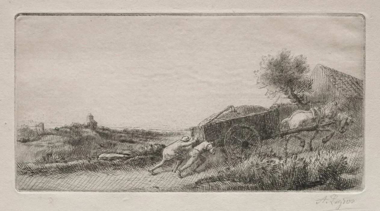 Bringing the Hay Home, detail