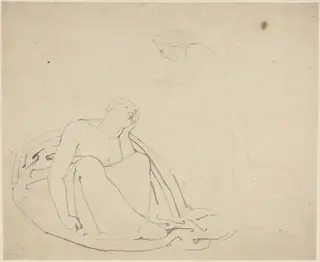 Study for a Monument, by John Flaxman, graphite, 1790