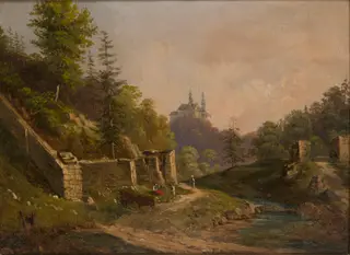 View of Czerna near Krzeszowice, by Walery Eljasz Radzikowski, unspecified, 1861