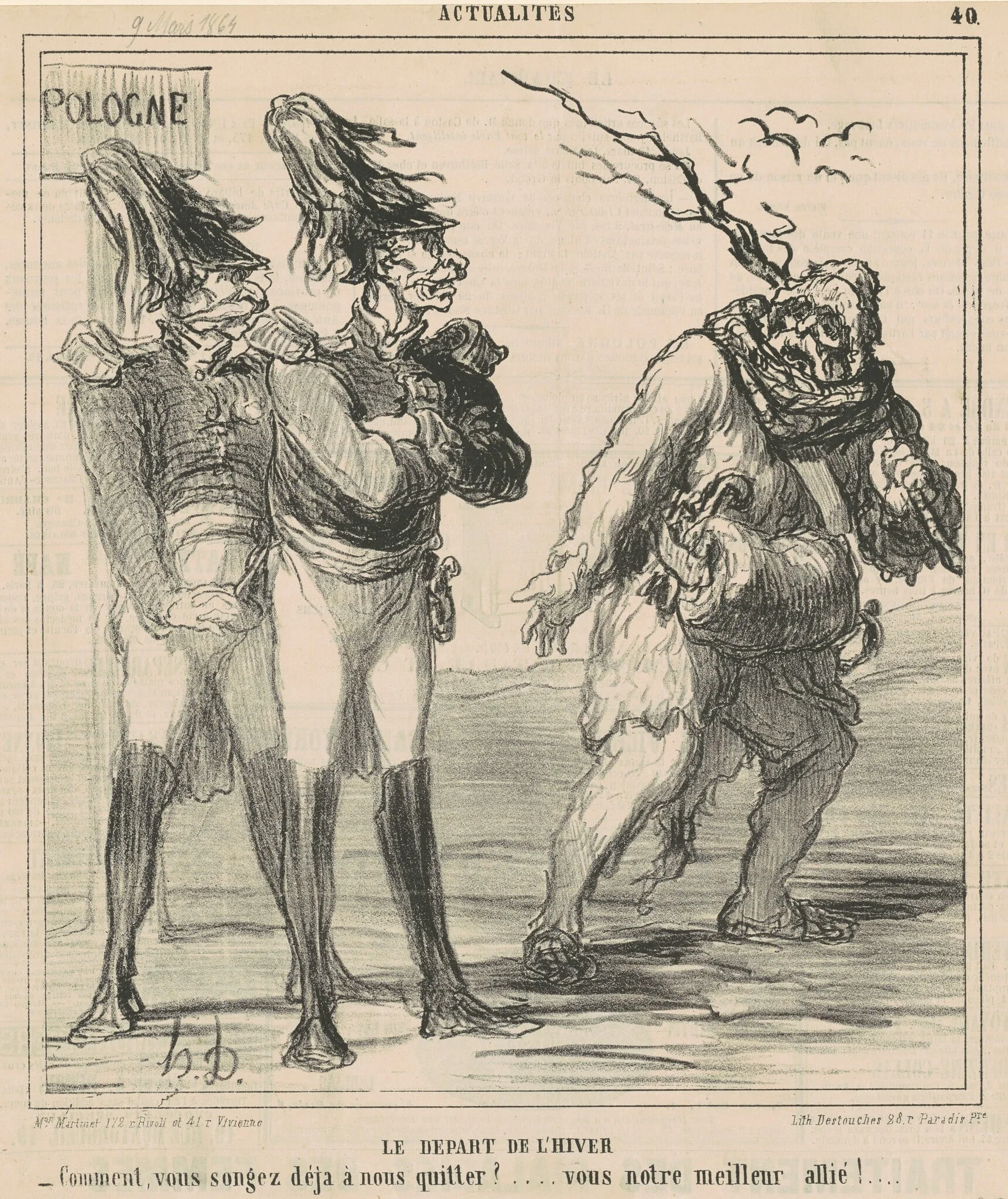 Le départ de l'hiver, detail