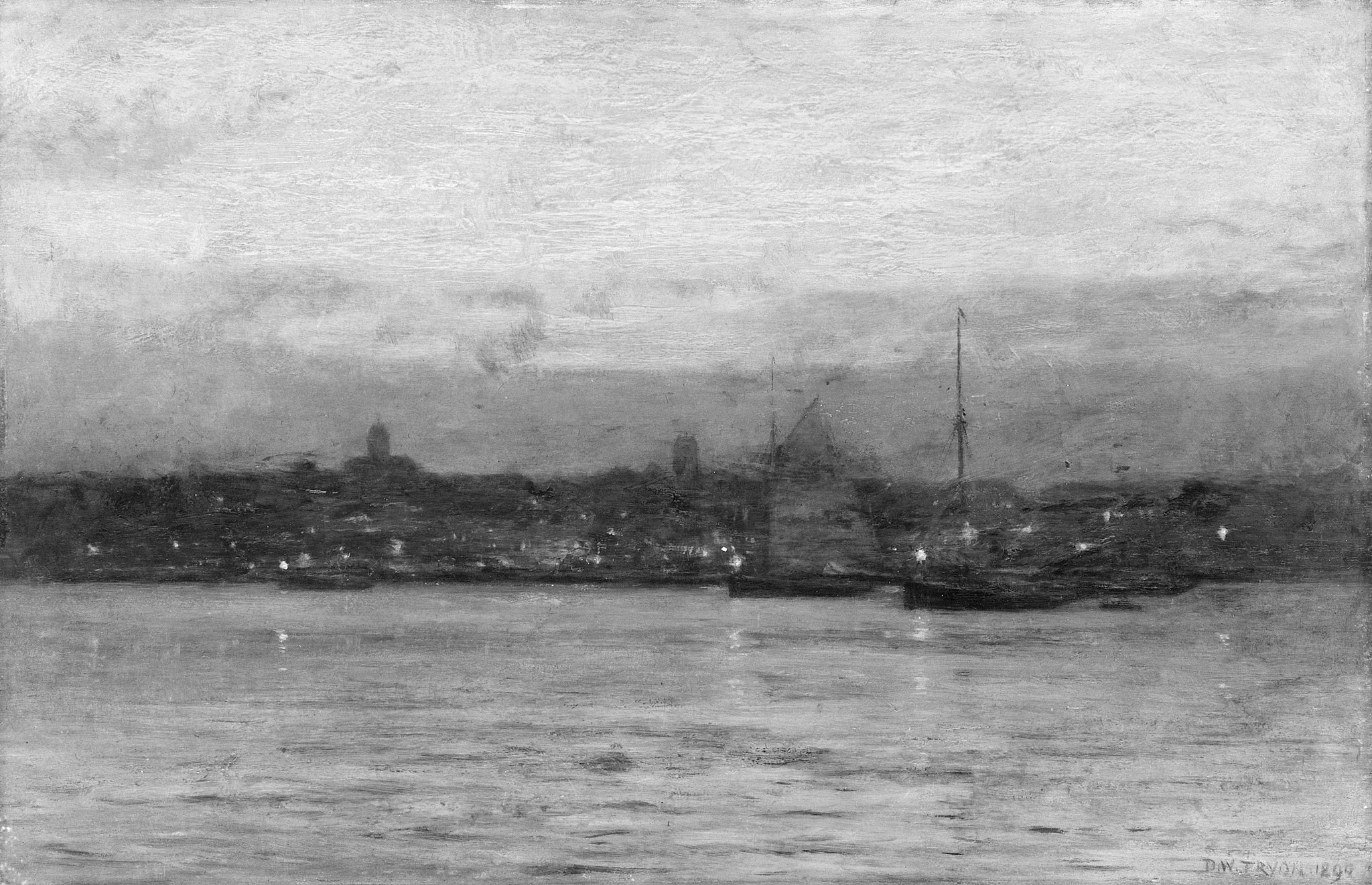 Evening, New Bedford Harbor, detail