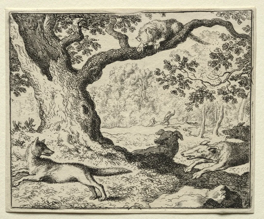 Reynard the Fox:  The Disloyal Cat, by Allart van Everdingen, 1662