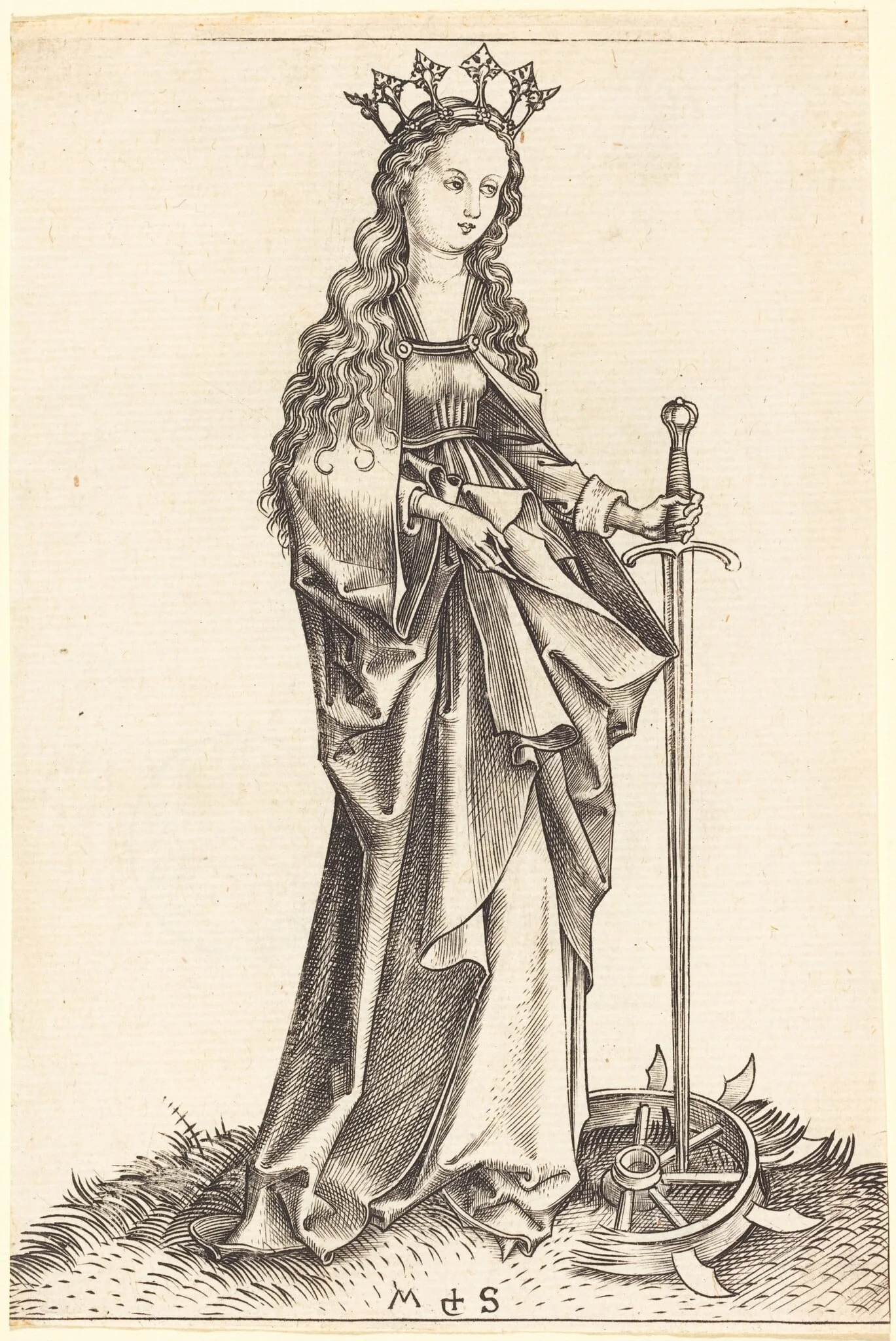 Saint Catherine of Alexandria, detail