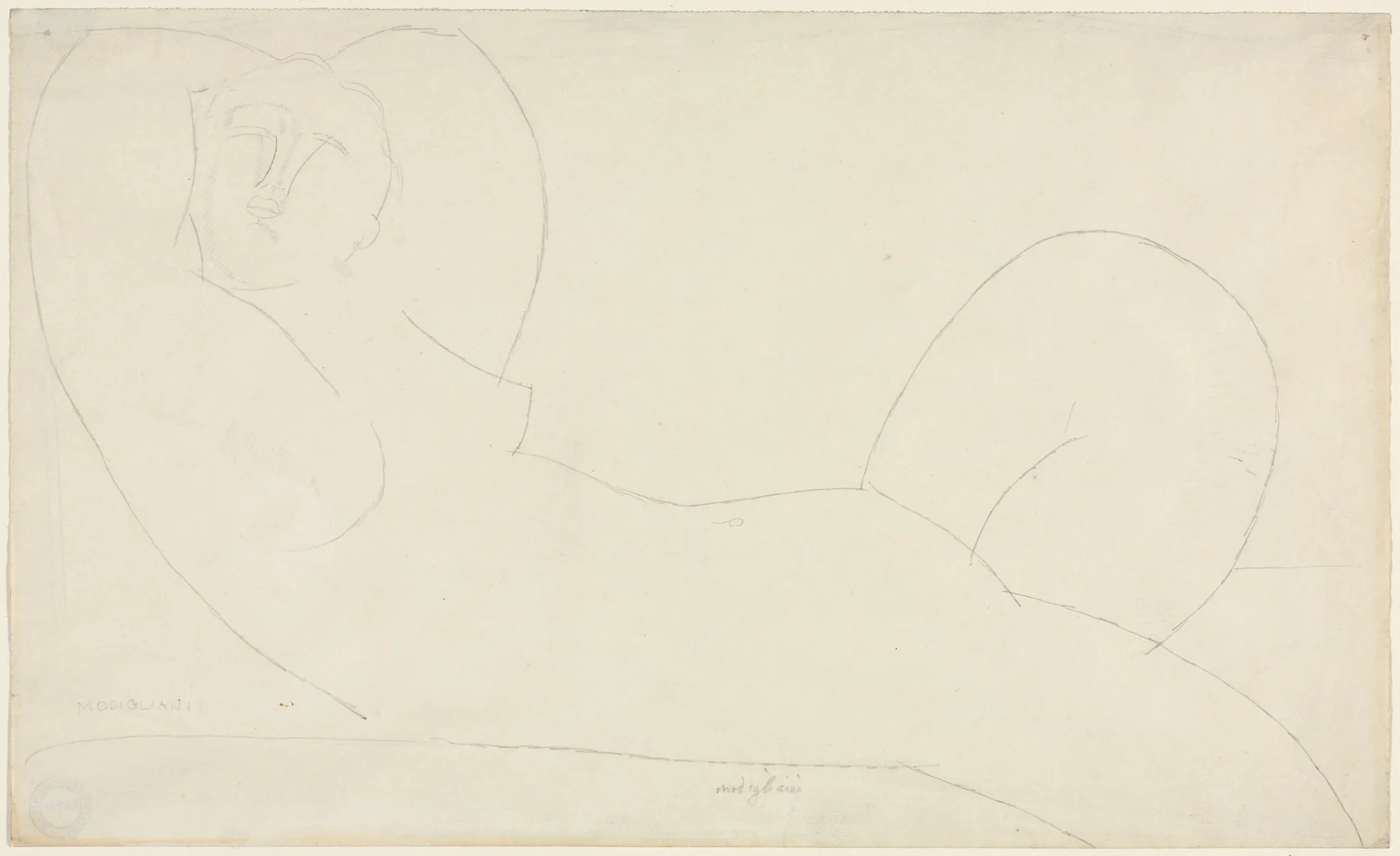 Reclining Female Nude, detail