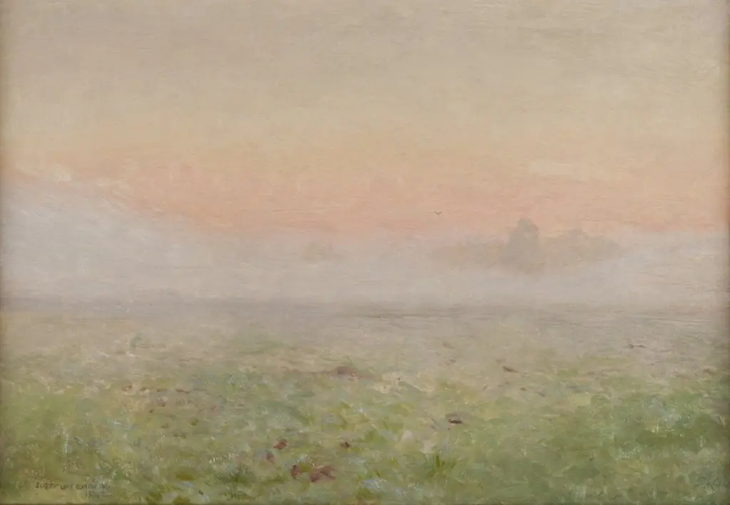 Dawn, by Józef Chełmoński, oil, 1896