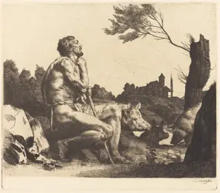The Prodigal Son, by William Strang, ink, 1882