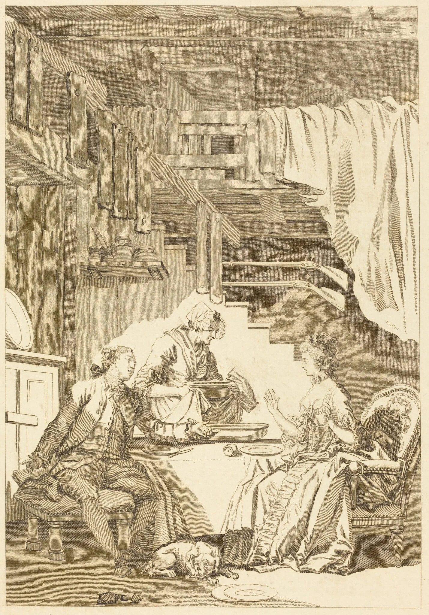 Le faucon, detail