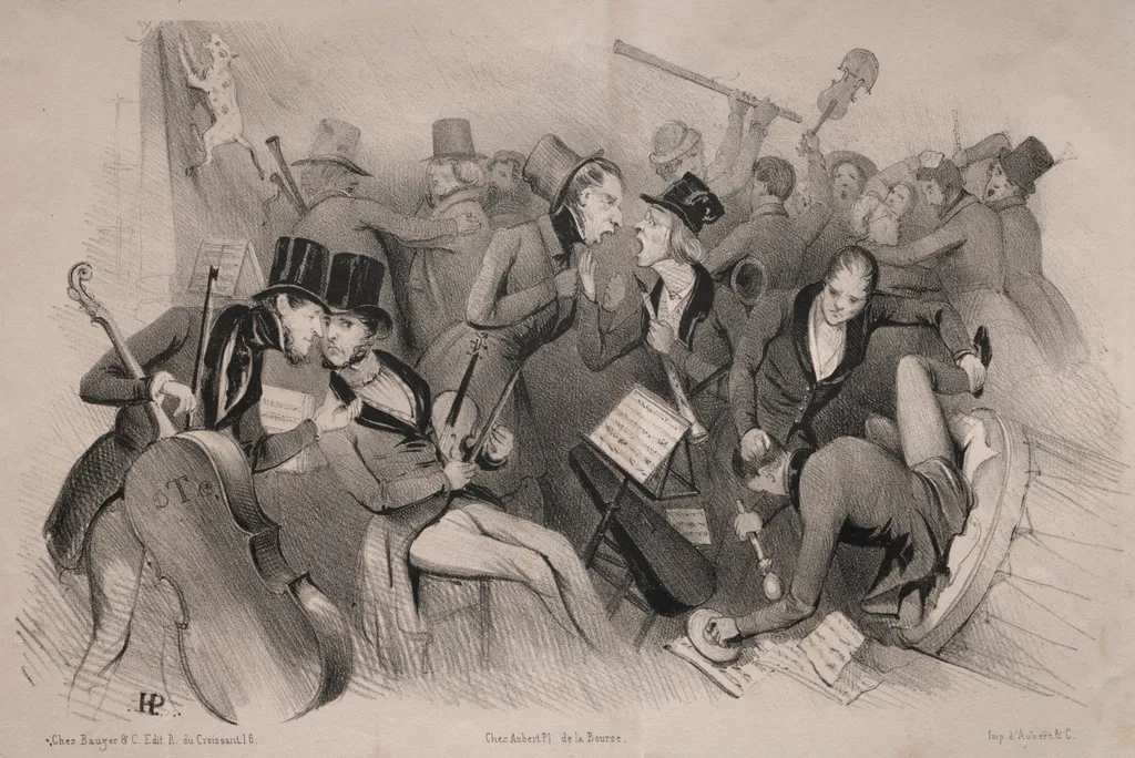 Actualités:  Société philharmonique de province, by Jules Platier, 1841