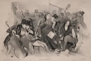 Actualités:  Société philharmonique de province, by Jules Platier, 1841