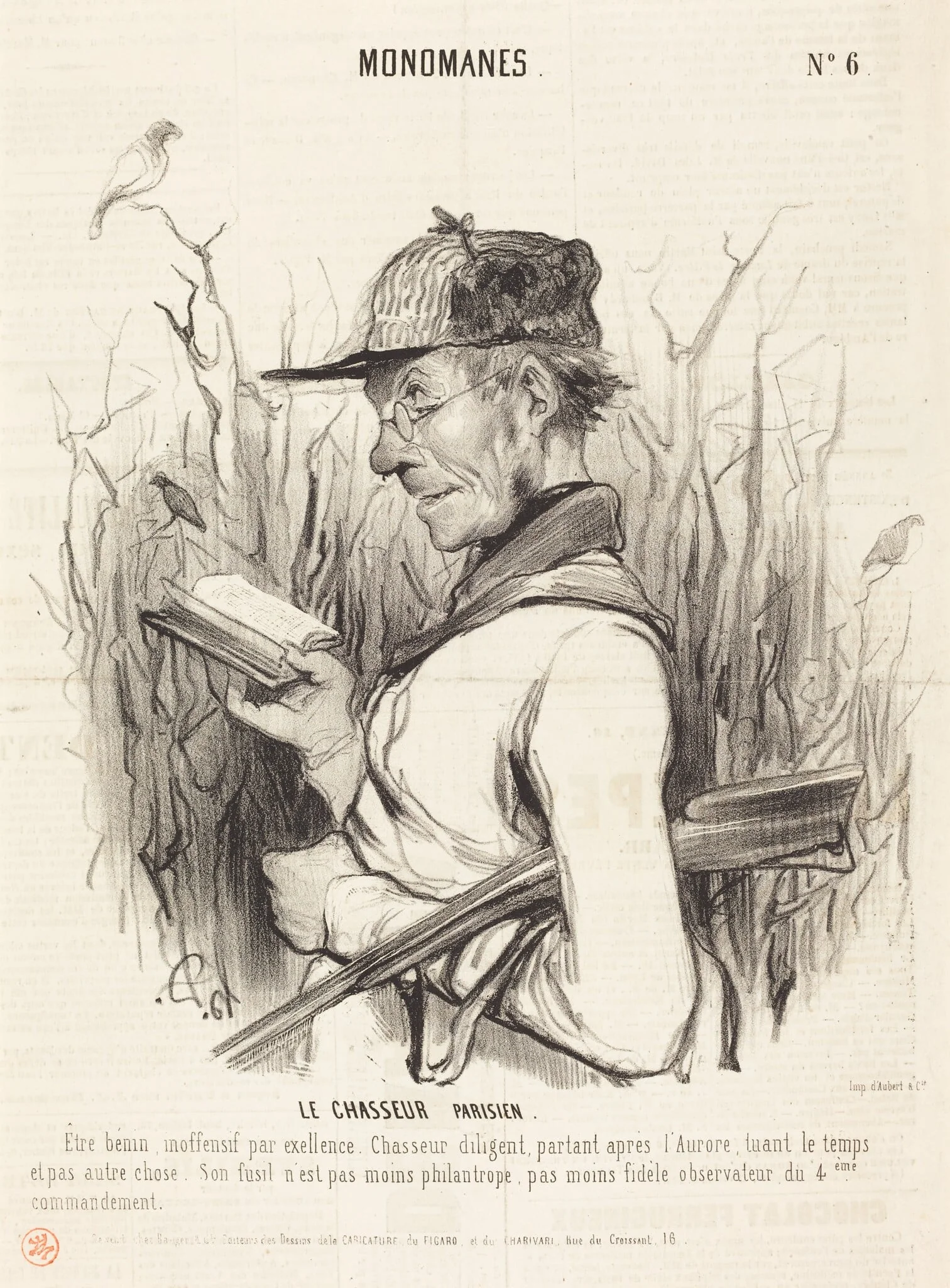 Le Chasseur Parisien, detail