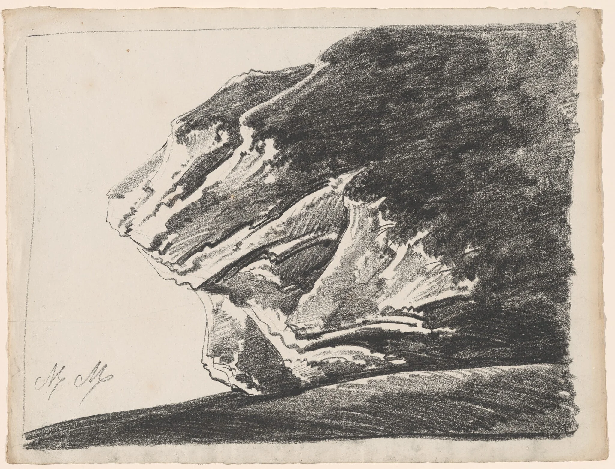 A Bizarre Rock Formation, detail