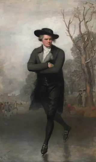 The Skater (Portrait of William Grant), by Gilbert Stuart, oil, 1782