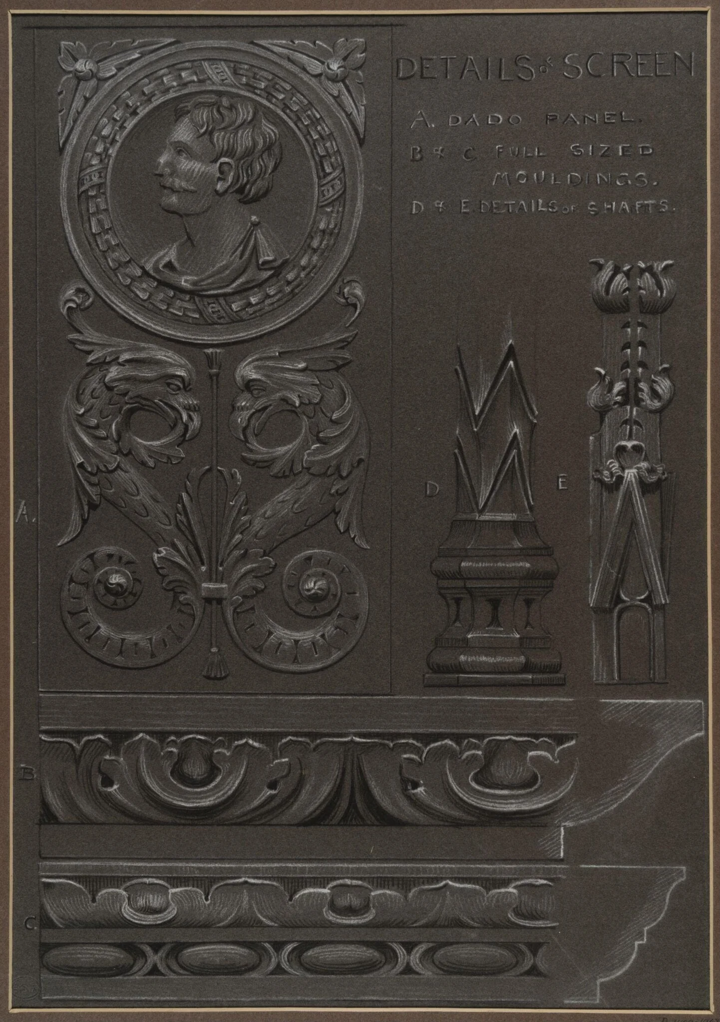 Screen between the choir and the north aisle of Carlisle Cathedral, detail