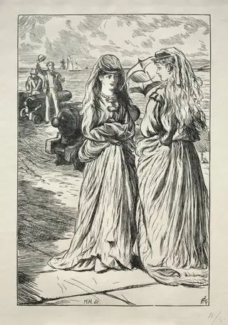 Lady Nelly - the Flirt, by Horace Harral, 1865