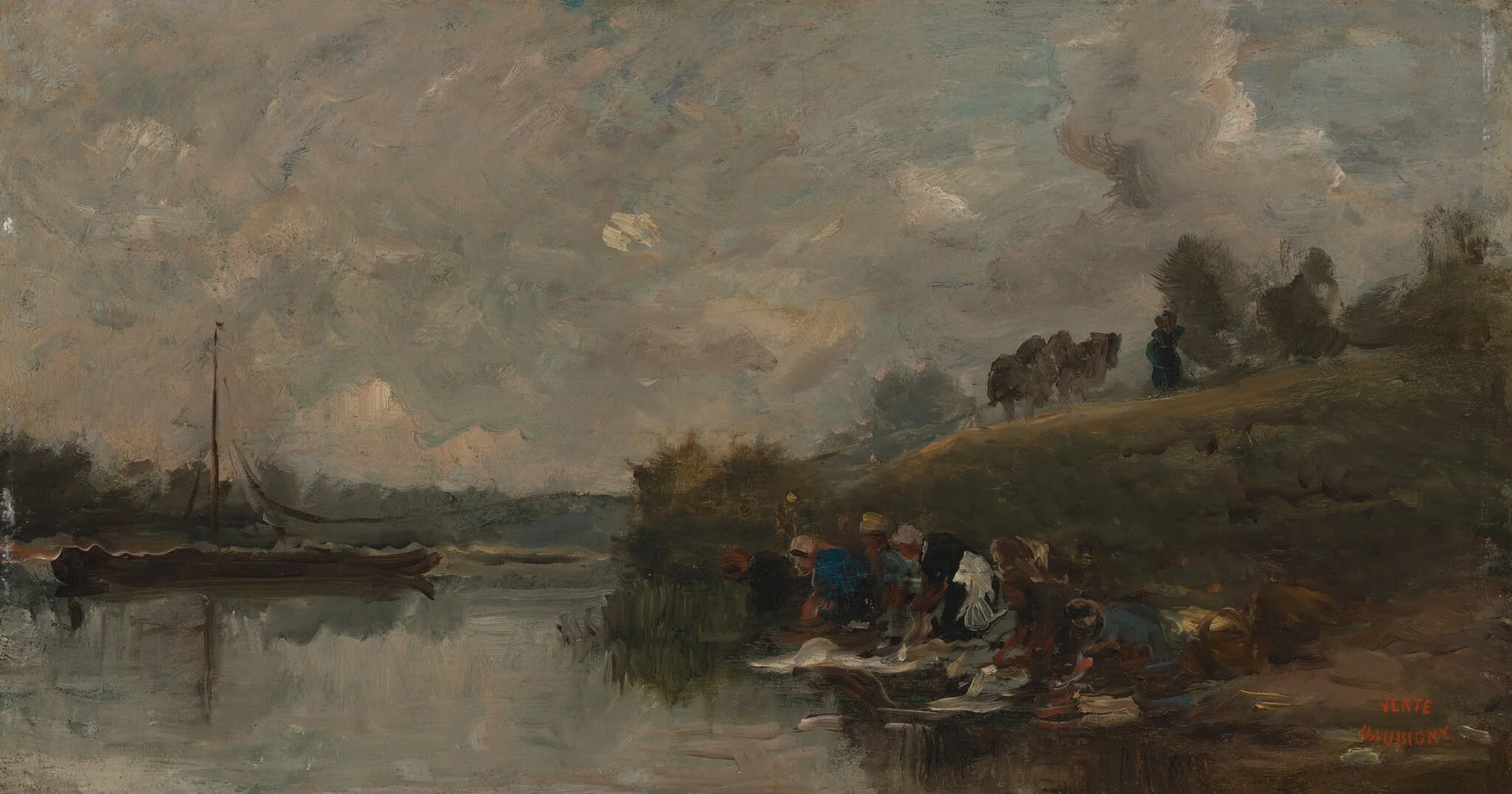Auvers (Washerwomen), detail