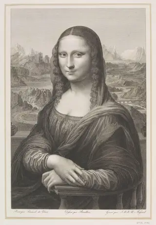 Mona Lisa, by Urbain Massard, 1850