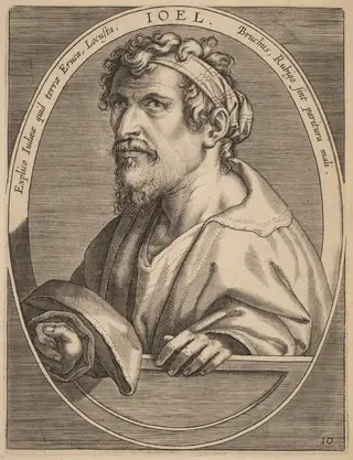 Joel, by Theodor Galle, ink, 1613