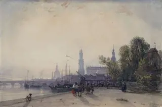 Dresden, by William RI Wyld, watercolor, 1850