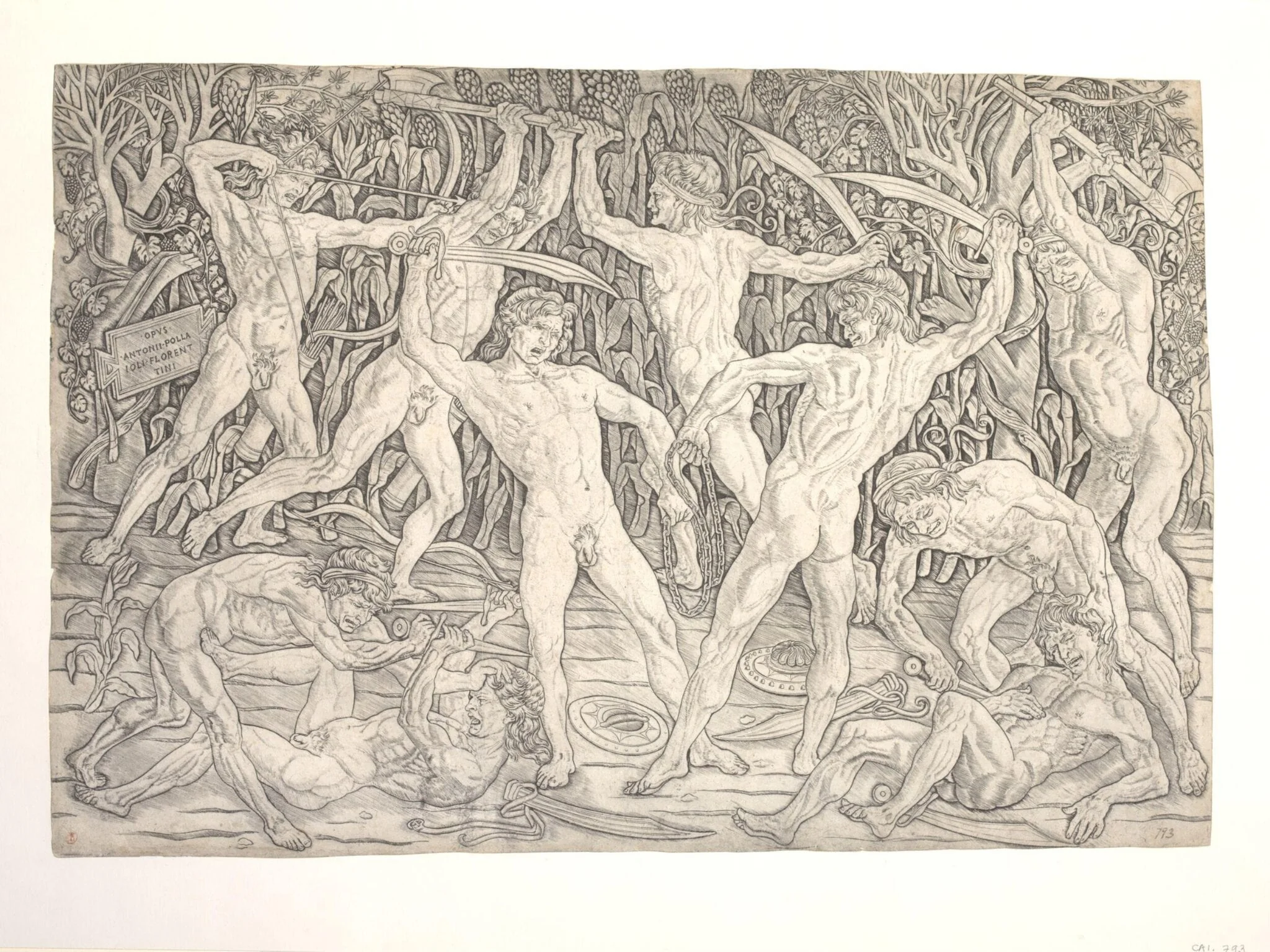 Battle of the Nudes (2nd state), detail